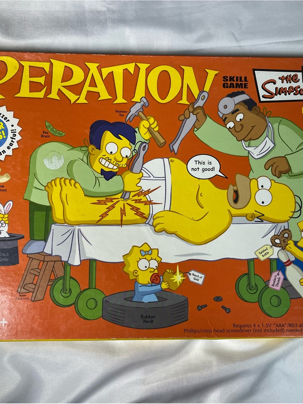 Vintage Milton Bradley The Simpsons Operation Board Game 2005 Tested‎ Works